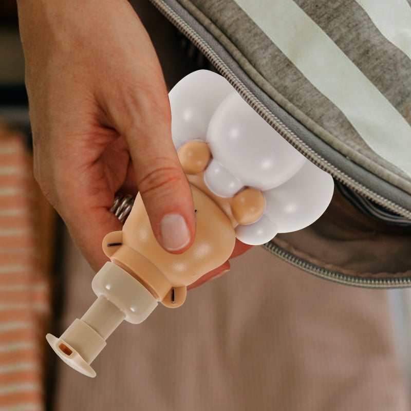 Small Pump Bottle, Portable Foam Dispenser for Hand and Dish Soap, Durable Design - Image 3