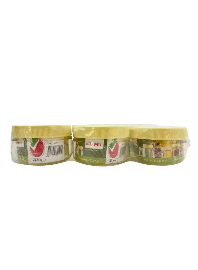 Sunpet Sunpet Multipurpose Small Top Yellow Plastic Small Food Storage Container- 6X150ml - Image 2