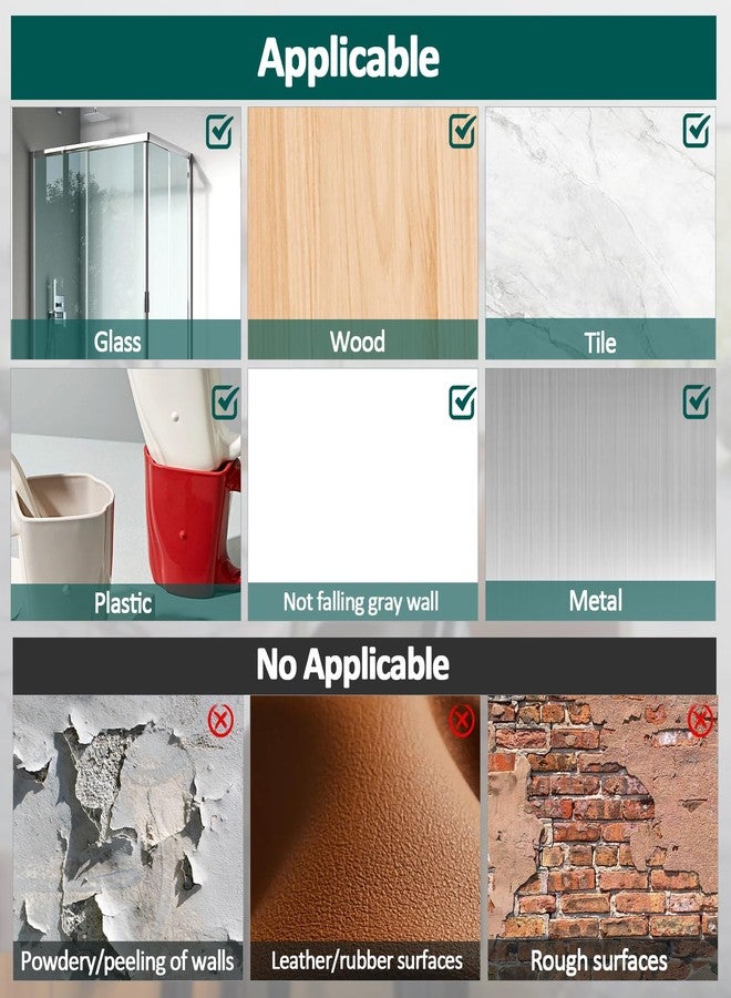 Bivethoi 20 Pack Adhesive Hooks for Hanging, Heavy Duty Wall Hooks, Removable Sticky Ceiling Hooks, Transparent Self Adhesive Shower Hooks, Waterproof and Oilproof Reusable Seamless Hooks(2.75 inch) - Image 5