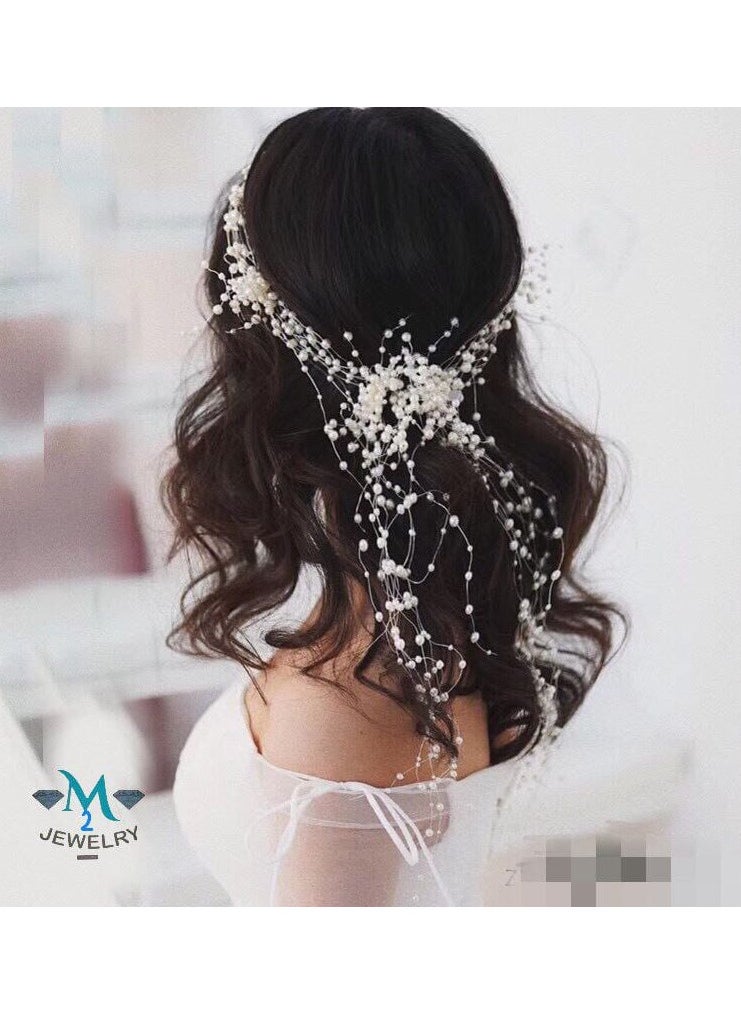 Generic - Hairpieces are hair accessories for women and girls, suitable for brides and all occasions. - Image 1