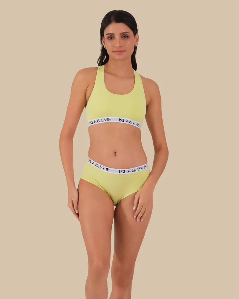 ايسلا اند ايفي Isla & Evie Trendy Daiquiri Green Bra Top