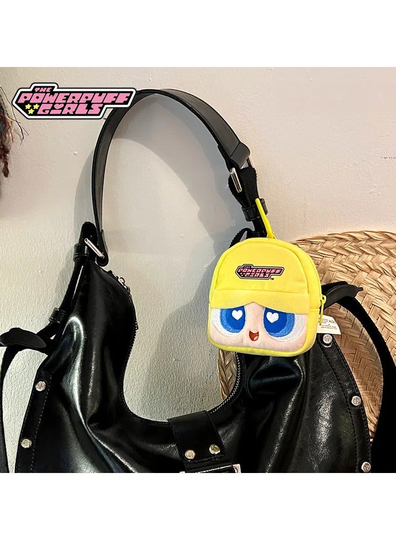 General Powerpuff Girl peripherals plush headphone bags pendants cute cartoon storage small bags dolls and coin purses  - Image 2