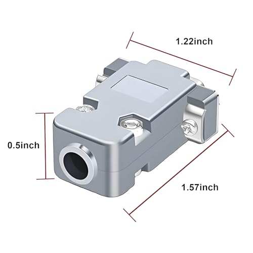 Willwewon 20PCS DB9 Female Solder Type Breakout Board Connectors Adapter with 20 Set Gray Plastic Hoods Set - Image 5