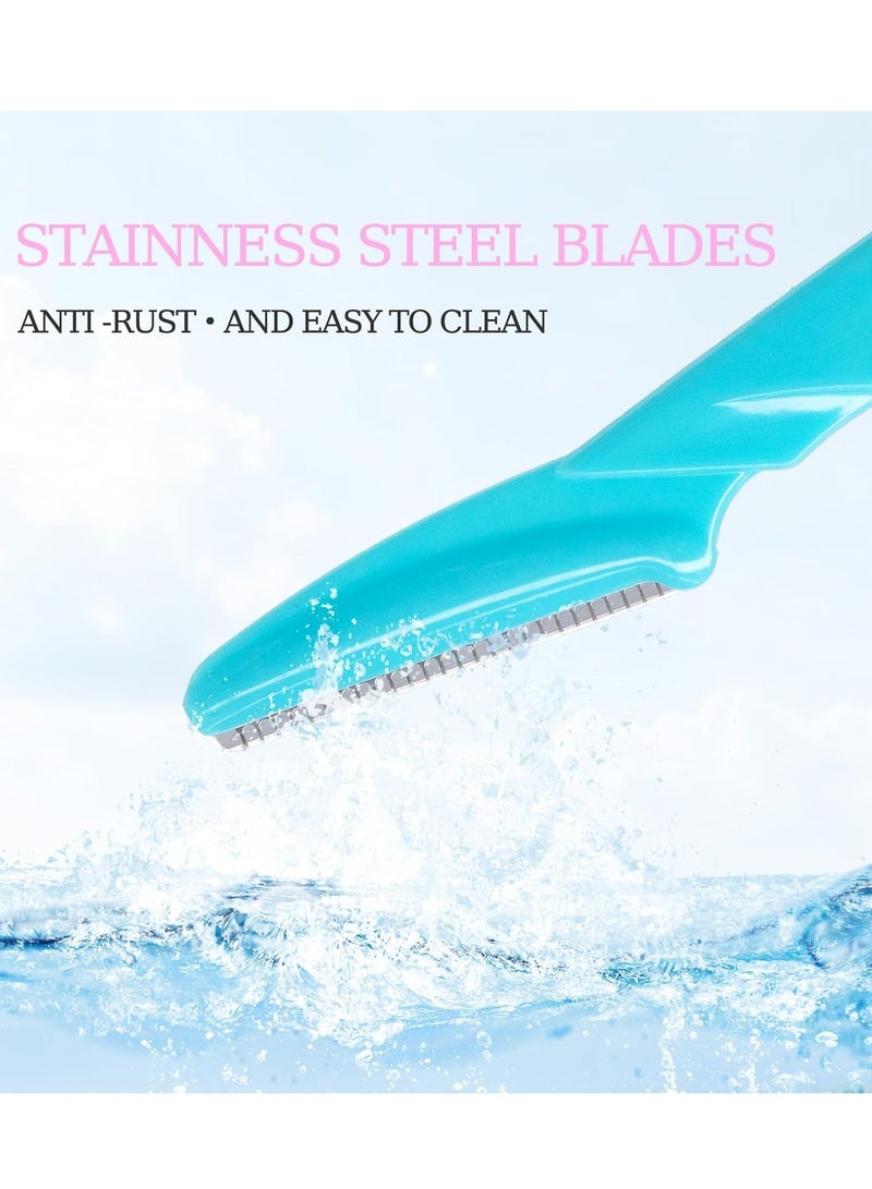 Generic 30 sets of eyebrow razors with multifunctional exfoliating skin planing tools, suitable for facial and eyebrow shaping devices, with precision coverings, easy to use for women and men  - Image 5