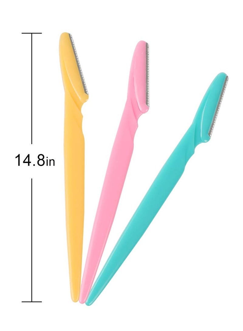 Generic 30 sets of eyebrow razors with multifunctional exfoliating skin planing tools, suitable for facial and eyebrow shaping devices, with precision coverings, easy to use for women and men  - Image 3