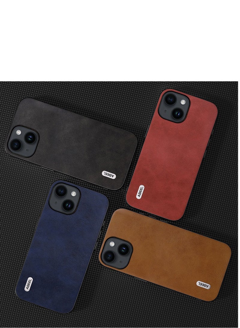 GULFLINK PU Leather Case Slim Luxury Business Non-Slip Grip Rugged Shockproof Full Body Protective Case for iPhone 15 Plus Black - Image 4