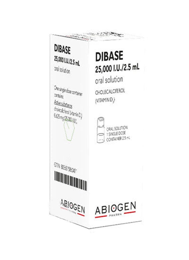 Dibase Oral Solution Unit Dose 1 Vial 25000 Iu 