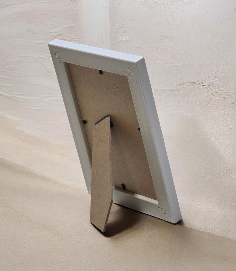 إطار صور أبيض بتصميم بسيط – 4×6 - Image 2