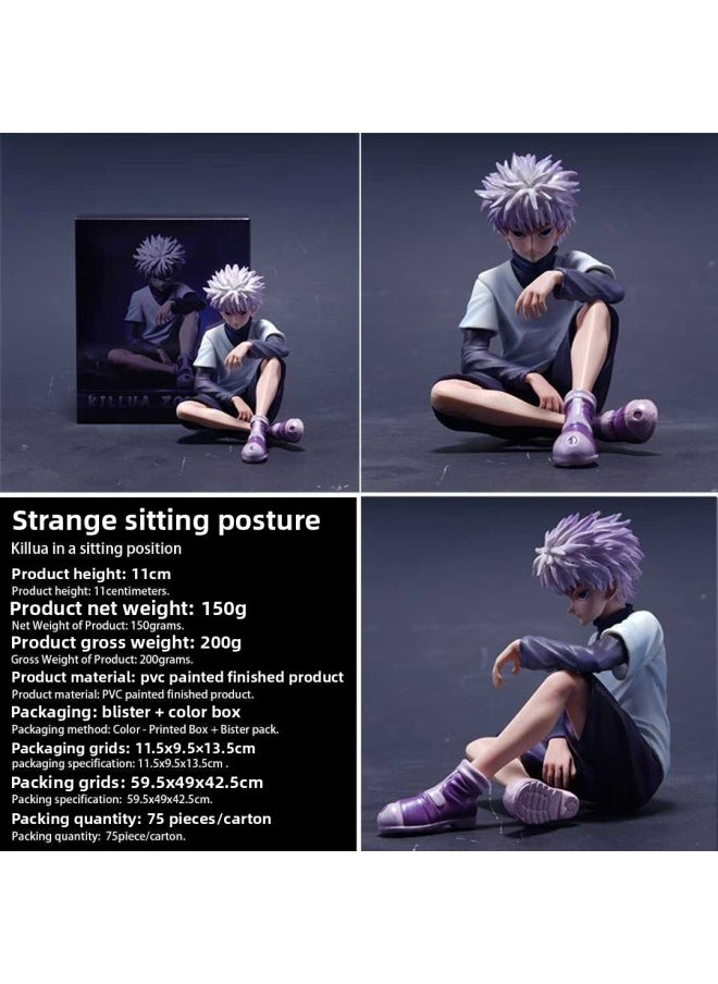 Generic - Full-time Hunter Animation Surrounding Statue Sitting Posture Qixiaojie GK Hand-held Secondary Yuan Desktop Ornaments Tide Play Model-Color:Xiaojie-bag + Color Box - Image 1