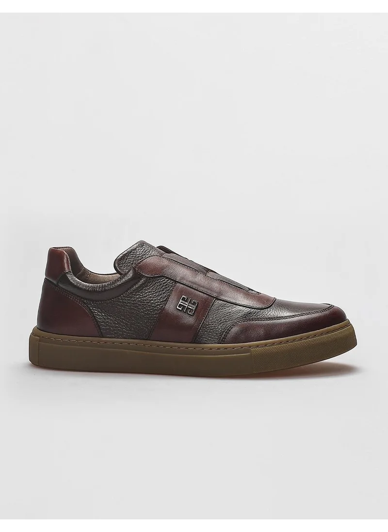 Cabani Leather Brown Men's Sports Shoes