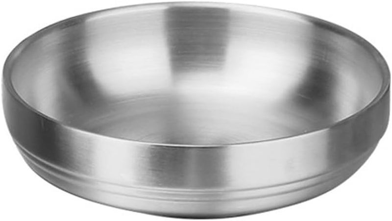 Hemoton Stainless Steel Sauce Dish  452 Inch Mini Appetizer Plate for Seasoning Snacks Dipping and Condiments Easy to Clean Seasoning Dishes for Home and Restaurant Use - Image 1