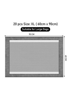 NNC PETS Dog training pads for All breeds, Super absorbent disposable pads with 5-Layer, Leak-proof design, Tea-resistant, and Odor control, Lemon scent, Idea for Indoor use, 90 cm (Black)  - Image 3