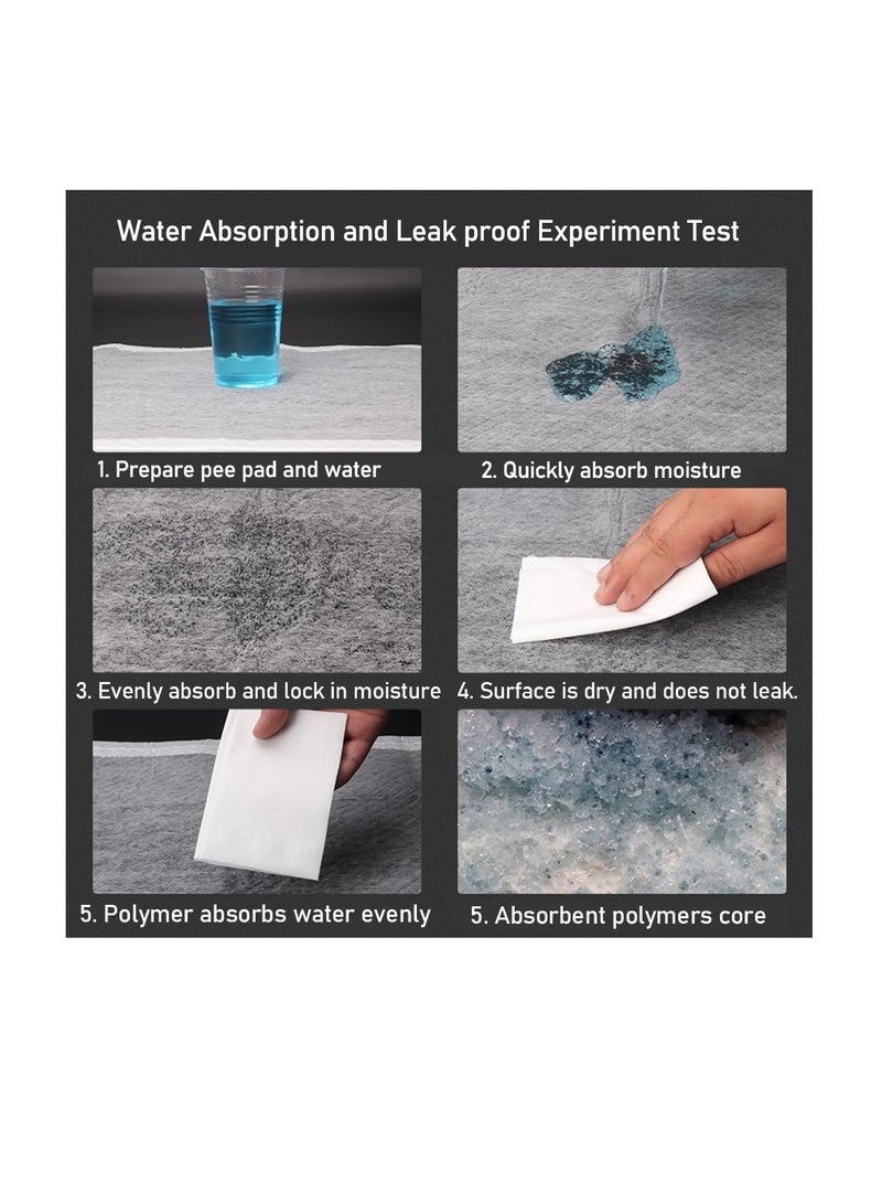 أن ان سي بيتس وسادات تدريب الكلاب لجميع السلالات، وسادات فائقة الامتصاص للاستخدام مرة واحدة مع 5 طبقات، تصميم مانع للتسرب، مقاومة للشاي، والتحكم في الروائح، برائحة الليمون، مثالية للاستخدام الداخلي، 90 سم (أسود) - Image 4