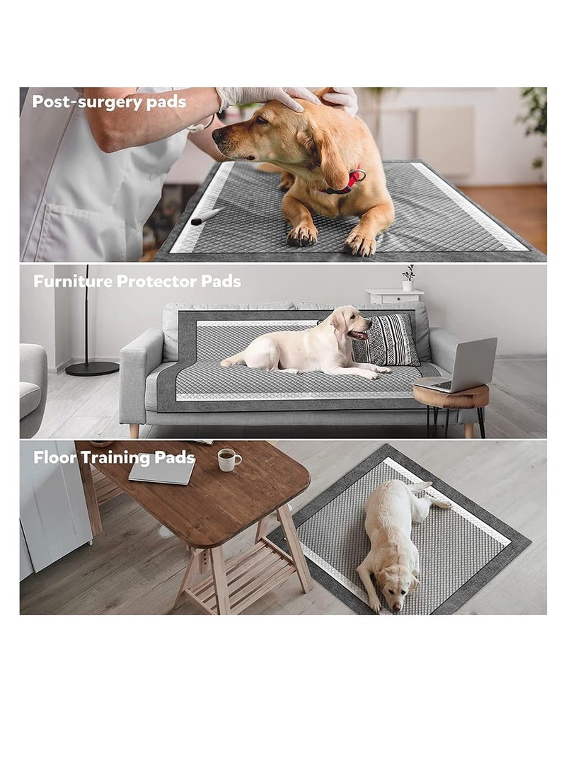 أن ان سي بيتس وسادات تدريب الكلاب لجميع السلالات، وسادات فائقة الامتصاص للاستخدام مرة واحدة مع 5 طبقات، تصميم مانع للتسرب، مقاومة للشاي، والتحكم في الروائح، برائحة الليمون، مثالية للاستخدام الداخلي، 90 سم (أسود) - Image 5