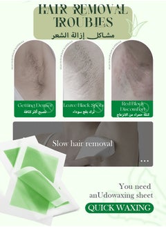 SADOER Wax Strips for Hair Removal, Double Sides Waxing Strips with Aloe Vera Gentle and Soothing At Home Waxing Kit for Face Legs Arms Underarm Body Wax Strips Hair Removal For Men & Women  - Image 4