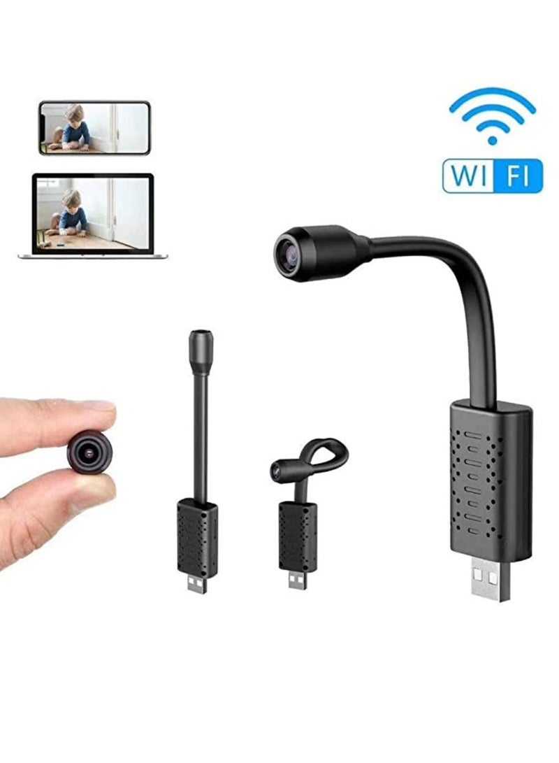 Yuwell Portable Wifi Security Camera Smart Mini Wireless USB IP Camera Flexible 360 Degree Loop Video Motion Detection Camera With Pin - Image 2