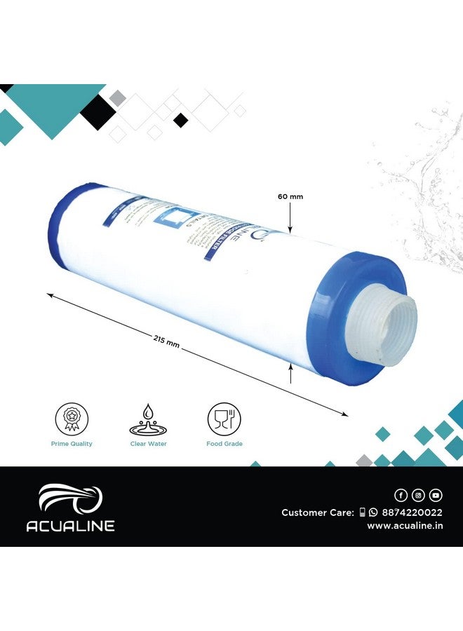 ACUALINE Pre Filter for Water Purifier - 9 Inch PP Yarn Wound Threaded Candle Cartridge Compatible With Aquaguard, Livpure, LG and All Other Brands (Pack of 2) - Image 2