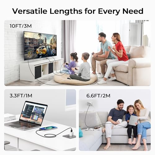 Basesailor for iPad Mini 7 Charger Cable 6.6FT 2 Pack,USB Type C Charging Power Cord for iPad Pro 10th Air 4th 5th Mini 6th,Samsung Galaxy S25 S24 S23 S22 Note 20,Moto Z4 G7 G9 Play,Steam Deck,AirPods - Image 2