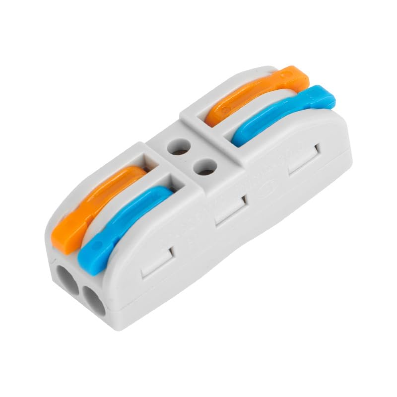ZIVIK 2 IN 2 Out Universal Wire Connector, 30Pcs Wire Connectors Nuts, Push Connector Cable Connector Splicing Connector Terminal Block Screwless Connector Lever Wire Jointer (30, 2 In 2 Out) - Image 1