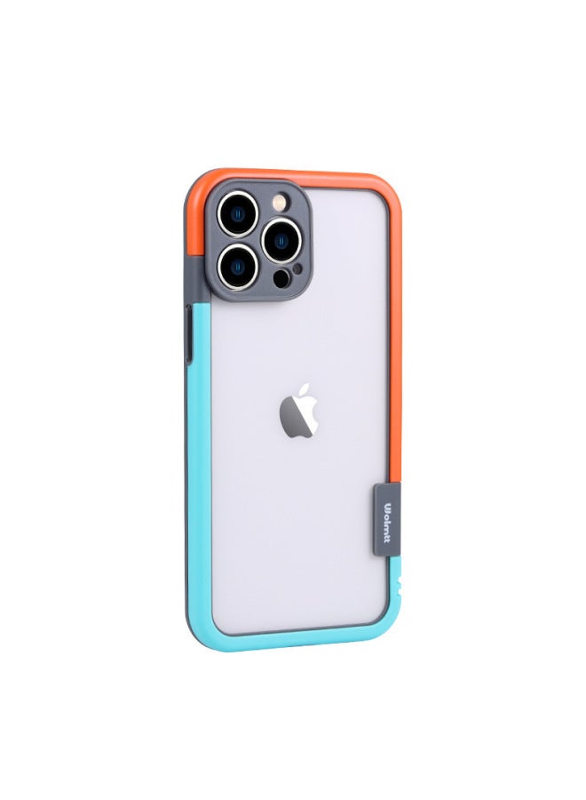For Apple Phone Case Fashion Frame Heat Dissipation Breathable Drop-resistant Protective Case  iPhone 12 Pro Max 