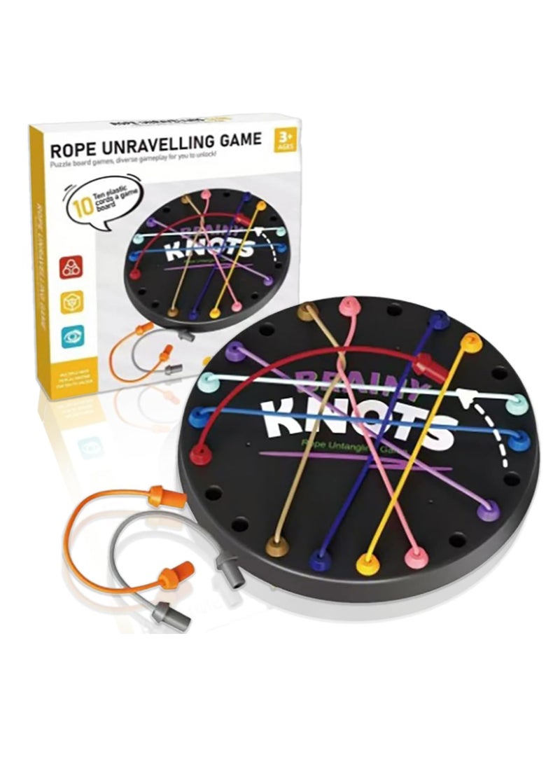 RATSAW Strategy Games Rope Solving Puzzle Toy Puzzle Rope Solving Game Puzzle Sorting Board Game Parent-Child Interactive Games Fun Stress Relief Toy - Image 1