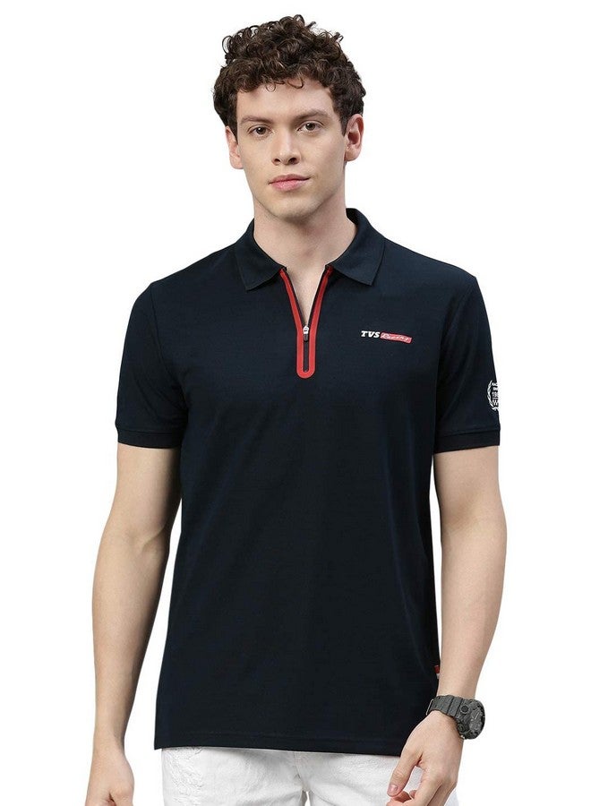 TVS TVS Racing Polo T Shirt Polyester (Solid Blue-M) - Image 1