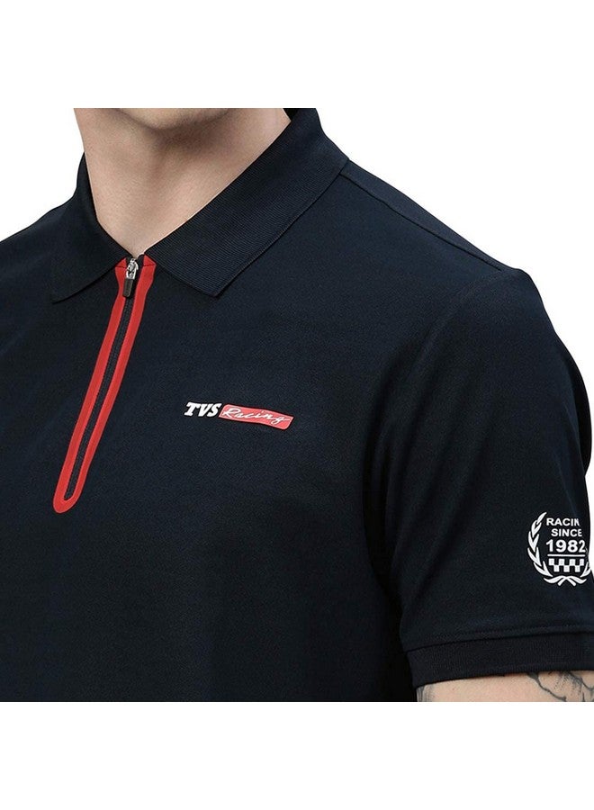 TVS TVS Racing Polo T Shirt Polyester (Solid Blue-M) - Image 5
