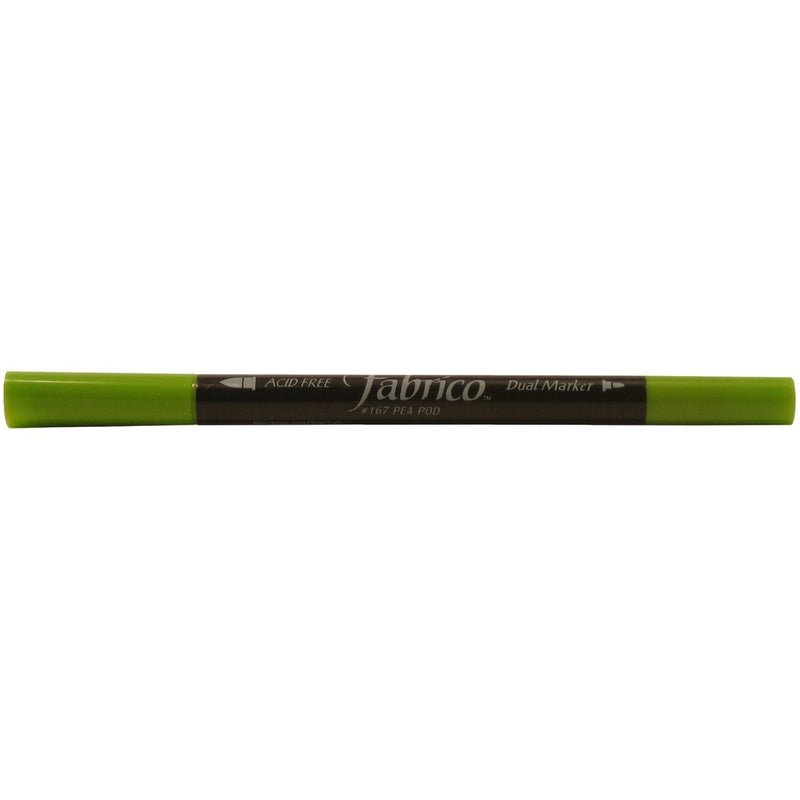 Tsukineko Dual-Ended Fabrico Marker Color-Fast, Pea Pod Green - Image 5