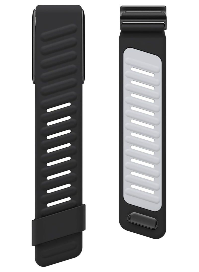 سوار معصم سيليكون متين ومريح متوافق مع سوار WHOOP 4.0، سوار سيليكون رياضي ناعم ذو حلقة رياضية للرجال والنساء، مع موصل على شكل حرف U - Image 4