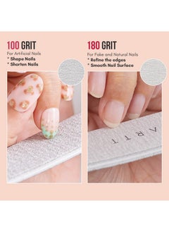 MAKARTT Makartt Nail File: 100/180 Grit Emery Boards for Nails, 10 Pcs Zebra Doubled Sides Washable Coarse Nail Files for Acrylic and Extension Nail Removal Nail Care Manicure Kit Salon Home Use  - Image 3