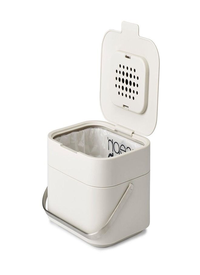 Joseph Joseph Intelligent Waste Compost Bin for Food Waste Odor Filter 4 Liters Stone  - Image 1