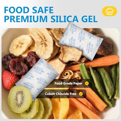 Absorbking Moisture Absorbers – 100 Gram 16 Packs Silica Gel Packets Food Grade Silica Packets with Color Indicating, Premium Desiccant Packs for Food, Electronics, Closet, Jewelry and Safe Storage - Image 3