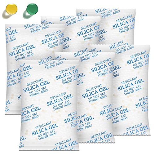 Absorbking Moisture Absorbers – 100 Gram 16 Packs Silica Gel Packets Food Grade Silica Packets with Color Indicating, Premium Desiccant Packs for Food, Electronics, Closet, Jewelry and Safe Storage - Image 1