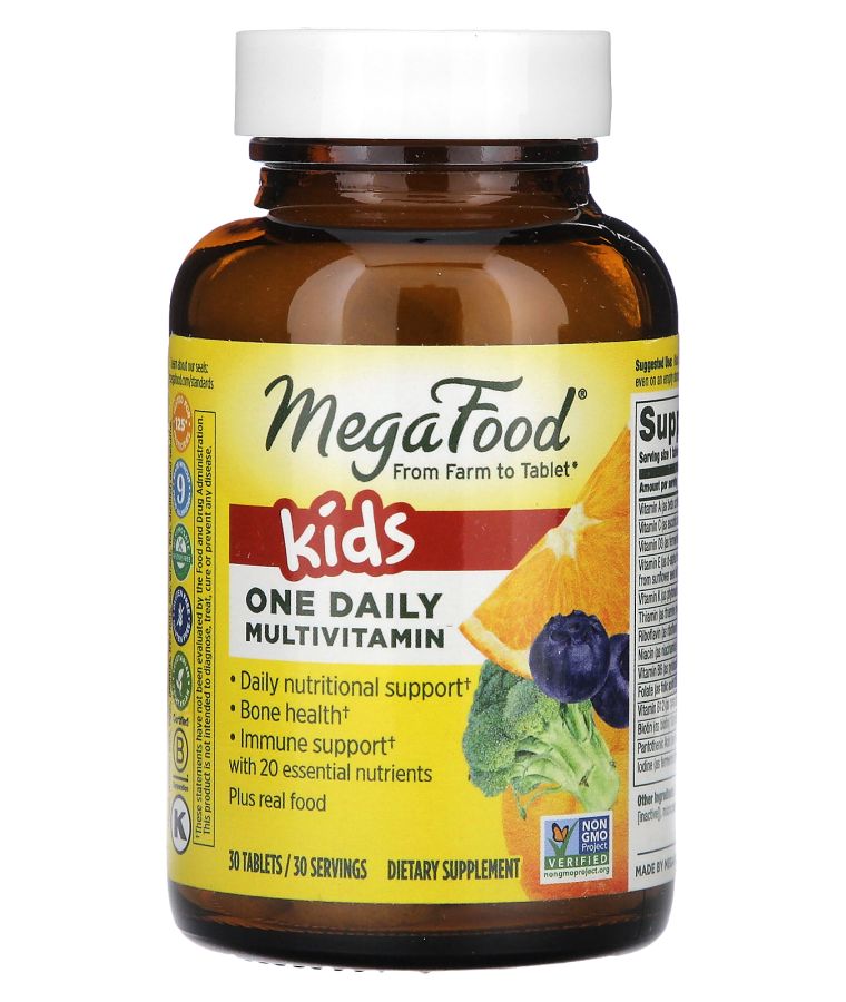 MegaFood Kids One Daily Multivitamin 30 Tablets