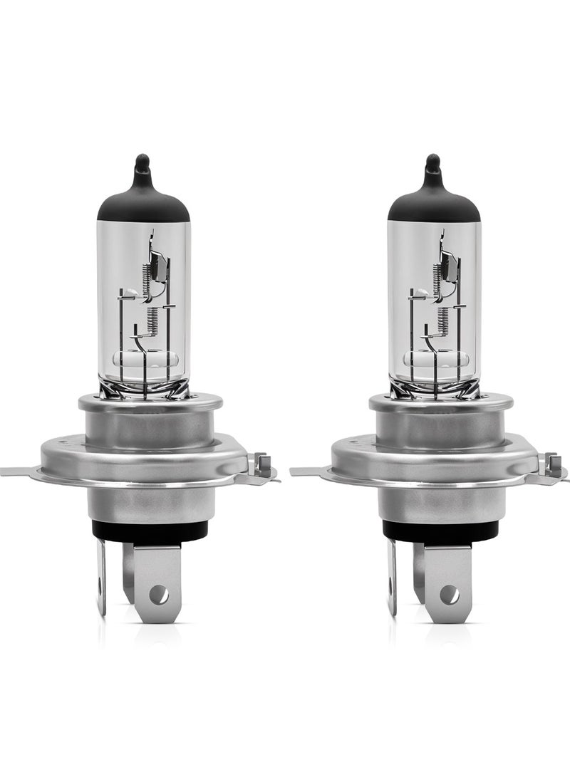 Loquat FEEMA 2PCS High-Performance Halogen Headlight Bulb High Quality Quartz Glass for Bright and Clear Light H4 12V, 100/90W BL10776 - Image 1