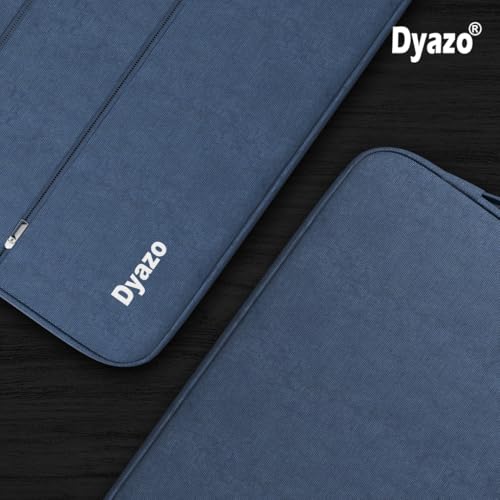 Dyazo Laptop Sleeve Compatible for 13" / 13.3 Inch Notebook Compatible with MacBook Pro/Air & all Notebooks with 2 front Accessory Pocket with handle (Blue) - Image 2