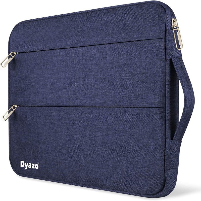 Dyazo Laptop Sleeve Compatible for 13" / 13.3 Inch Notebook Compatible with MacBook Pro/Air & all Notebooks with 2 front Accessory Pocket with handle (Blue) - Image 1