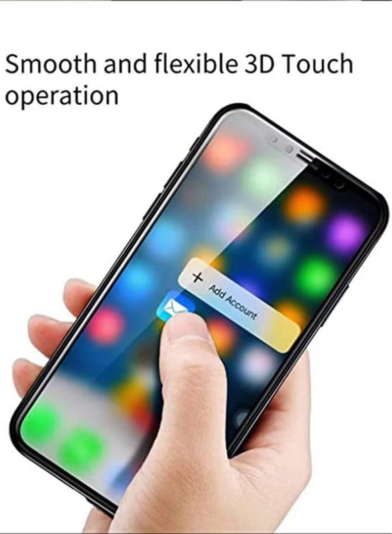 لنكوو واقي شاشة لهاتف ايفون 11 - واقي شاشة من الزجاج المقوى من الحافة إلى الحافة - أسود، شفافية عالية، لمسة حساسة، مضاد للانفجار، حواف مقوسة ناعمة، تركيب سهل. - Image 2