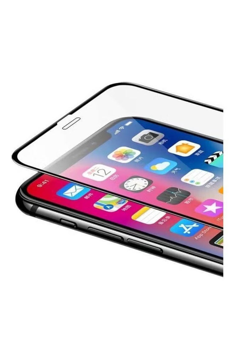لنكوو واقي شاشة لهاتف ايفون 11 - واقي شاشة من الزجاج المقوى من الحافة إلى الحافة - أسود، شفافية عالية، لمسة حساسة، مضاد للانفجار، حواف مقوسة ناعمة، تركيب سهل. - Image 4