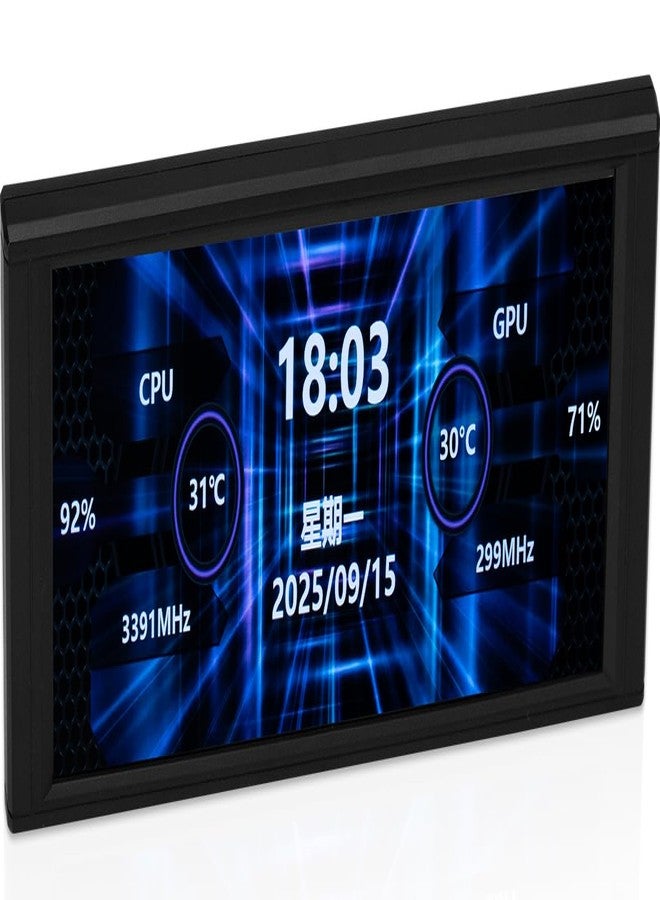 ITleads Trofeo Vision 6.8 Inch AIO LCD Display, USB Type-C Port, Real Time Hardware Monitoring, 1280 x 480 Resolutions, Predefined and DIY Themes for Gaming PC Case/Cooler - Image 1