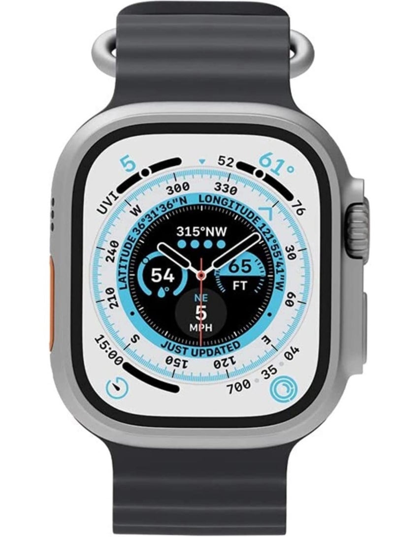 ELTRAZONE S8 Ultra Max Smartwatch Series 8 S8 Smart Watch Ultra AI Voice Smart Watch 2.0inch Bluetooth Call Wriless Charging Watch 8 Ultra (black) - Image 1