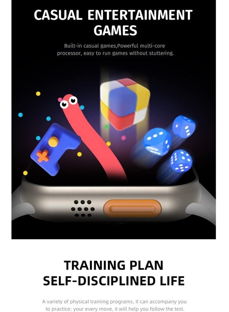 ELTRAZONE S8 Ultra Max Smartwatch Series 8 S8 Smart Watch Ultra AI Voice Smart Watch 2.0inch Bluetooth Call Wriless Charging Watch 8 Ultra (black) - Image 5