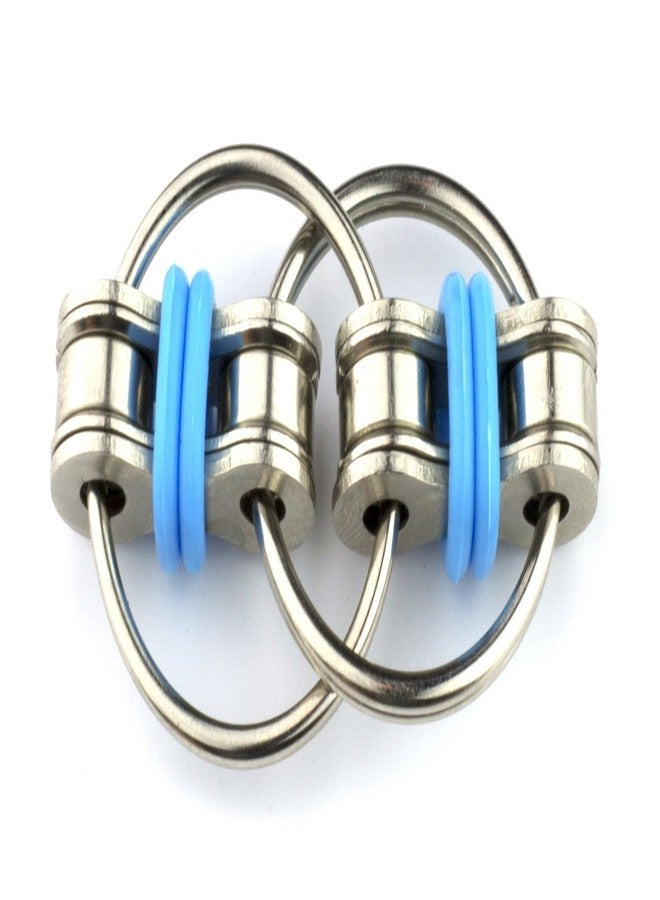 Tom's Fidgets Original Flippy Chain Fidget Toy - Perfect for ADHD, Anxiety, and Autism - Bike Chain Fidget Stress Reducer for Adults and Kids (Double Blue) - Image 3