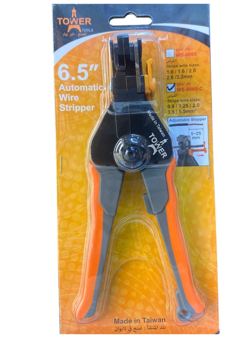 Tower tools 6.5” Automatic Wire Stripper Multi-Size Adjustable Length Professional Tool – Tower Tools - Image 1
