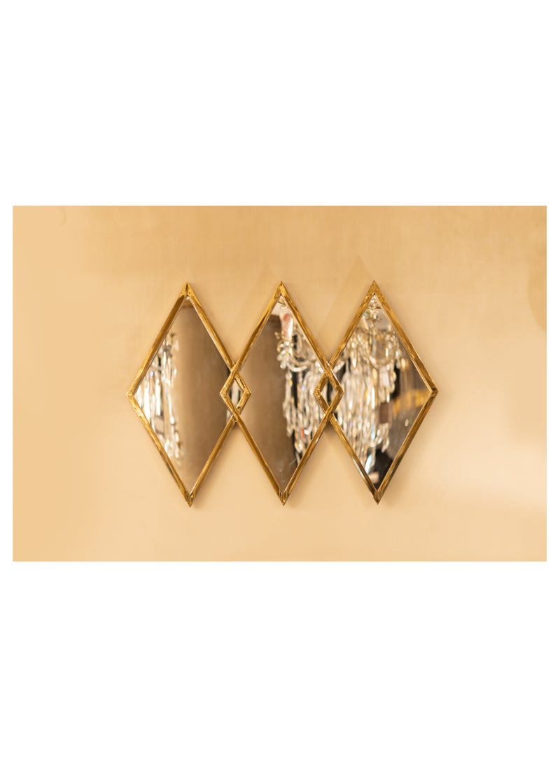 Kandil Egypt 3233 Pvd Triangle Mirrors Gold 97x70cm 