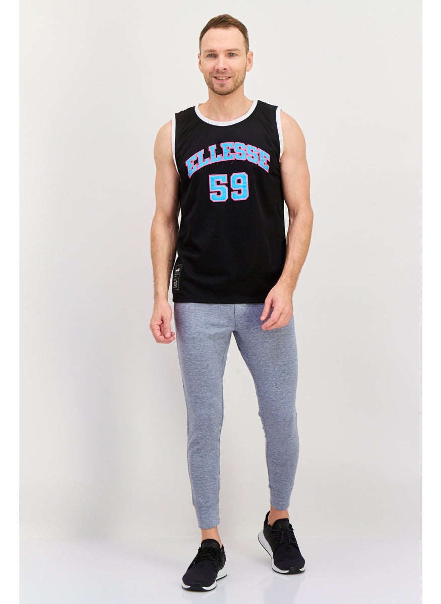 Ellesse - Men Sportswear Fit Basketball Jersey, Black - Image 1
