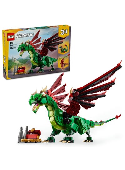 LEGO Creator 3in1 Medieval Dragon Figure Creative Toy 31161