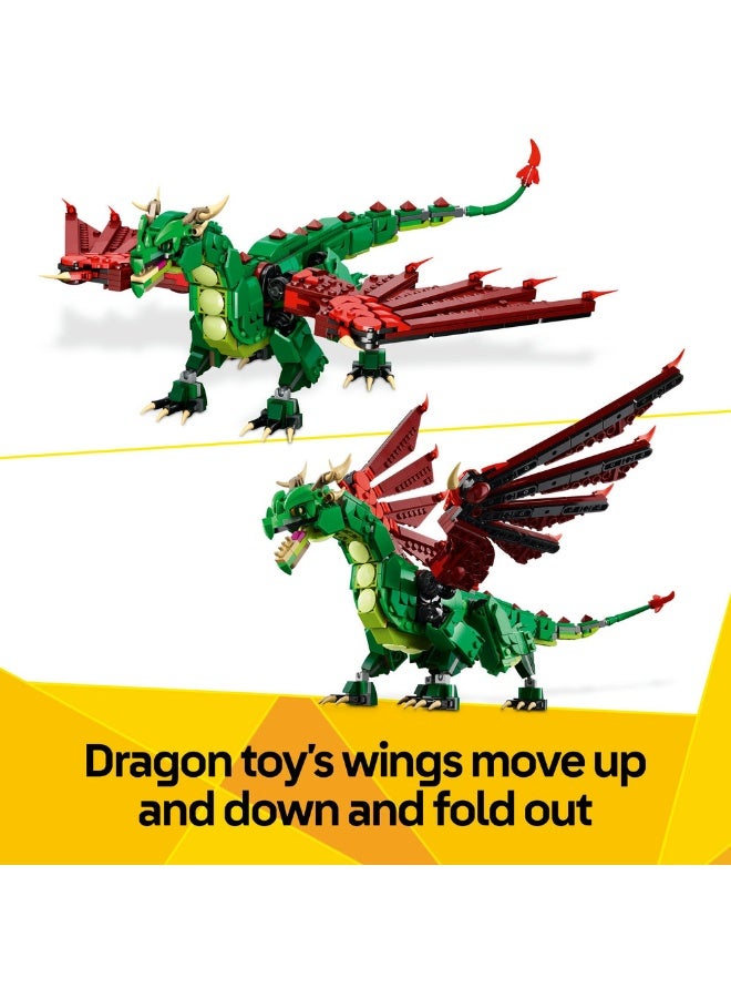 Creator 3in1 Medieval Dragon Creature Toy Playset 31161 (715) Pieces