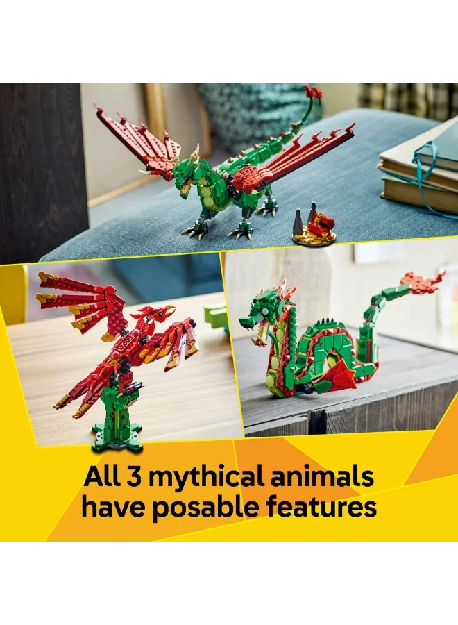 LEGO Creator 3in1 Medieval Dragon Creature Toy Playset 31161 (715) Pieces