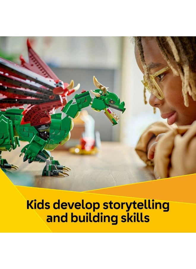 LEGO Creator 3in1 Medieval Dragon Creature Toy Playset 31161 (715) Pieces  - Image 4